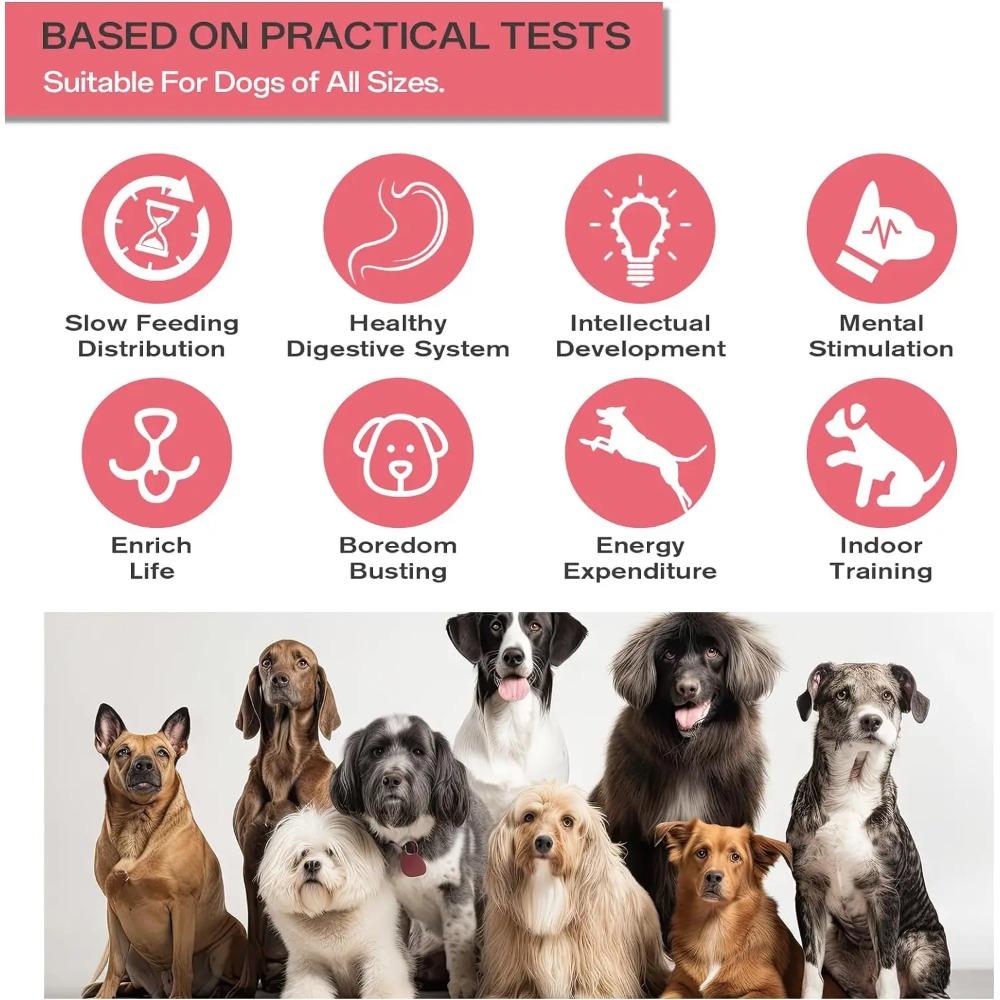 Hunde-Puzzle-Spielzeug, elliptischer Rollball, Steigerung der Intelligenz, undichtes Futter, Entwicklung guter Gewohnheiten, langlebiges interaktives Haustierspielzeug