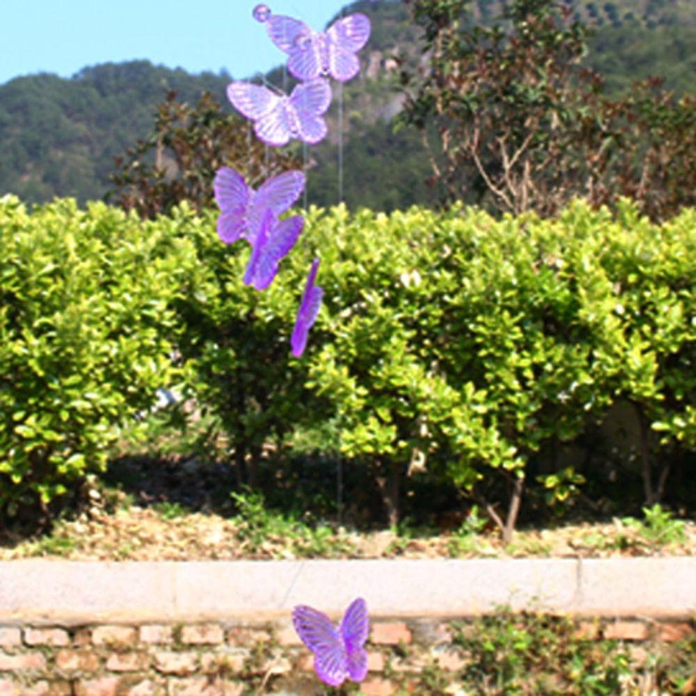 Home Garden Metal Wind Chimes Bell Butterflies Hanging Decoration  Wedding Party Supplies