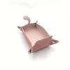 1pc Leather storage box desktop storage tray jewelry cosmetics key storage home storage basket