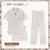 Soft Waxy Rabbit Pajamas Women's Japanese Milk Gentle and Cute Cartoon Girly Casual Short-sleeved Loungewear Three-piece Set
