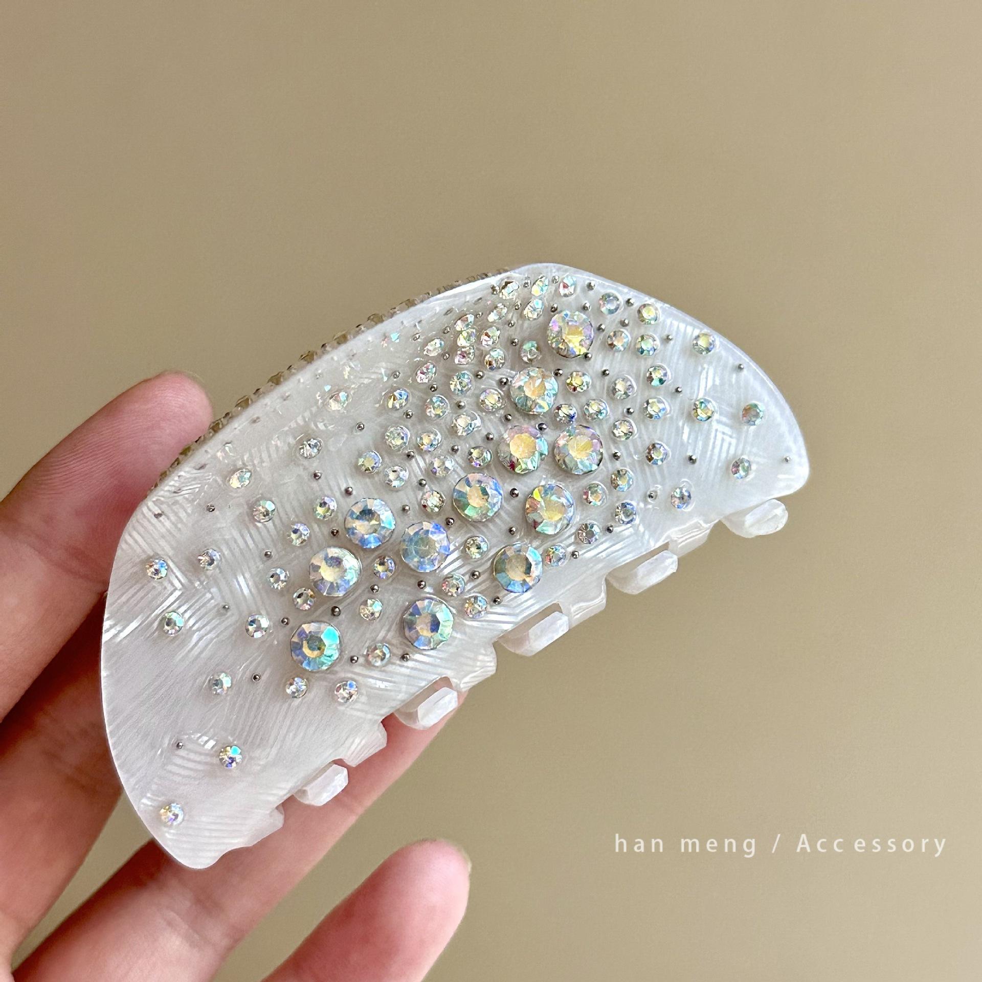 

1PC Temperament Lady Series Sky Full of Stars Hair Claw Acetate Rhinestone Style Hair Clips Hair Accessories for Women Girls