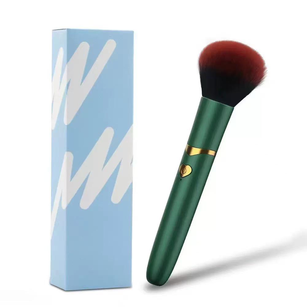 Stiller Vibrations-Make-up-Pinsel: Wasserdichter Vibrator mit 10 Modi für Frauen
