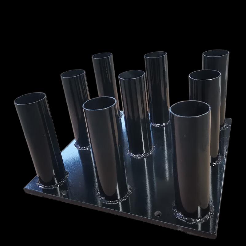 WEZHO 9-Hole Olympic Barbell Storage Rack