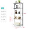Geegood Steel Rack, Multi-Purpose Metal Rack for Kitchen Storage, Indoor Shelving, and Balcony Organization, Rust-Resistant, Adjustable Height, Easy A