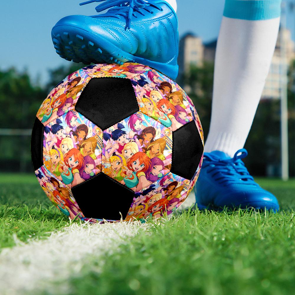 Pallone da Calcio Winx Club Taglia 5, Adatto per Partite Indoor e Outdoor, un Regalo Adatto a Tutti.