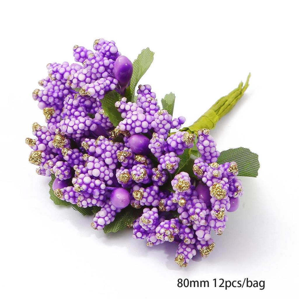 Chiffon Flower Stamens & Berry DIY Craft Accessories