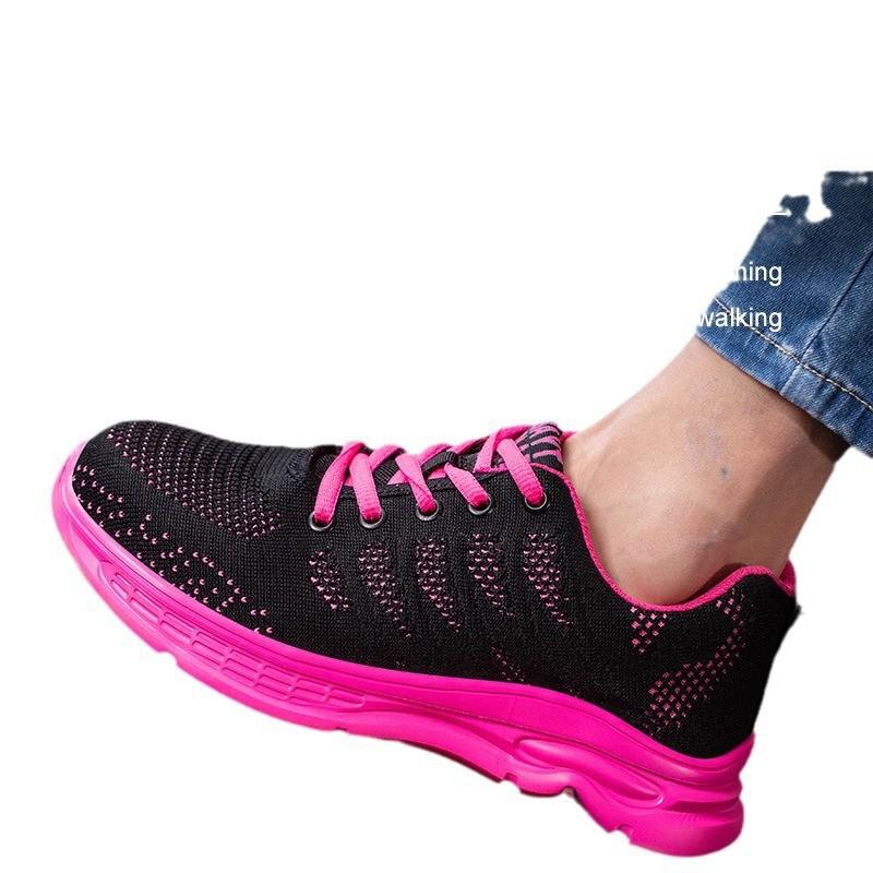 Leichte Sicherheitsschuhe für Damen: Stoßfest, durchstoßfest, atmungsaktiv, komfortabel und rutschfest für Baustellen.