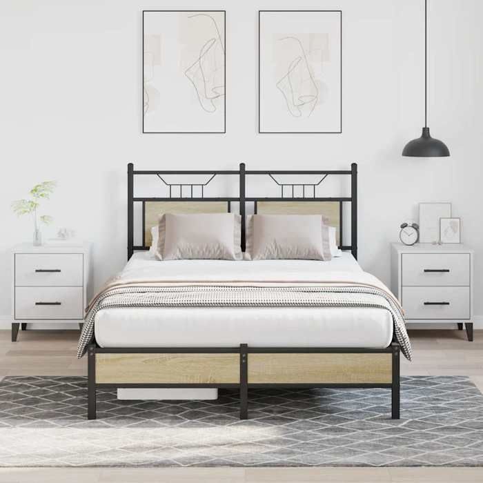 VidaXL Bed Frames Without Mattress Sonoma Oak 120x200 Cm 4106942