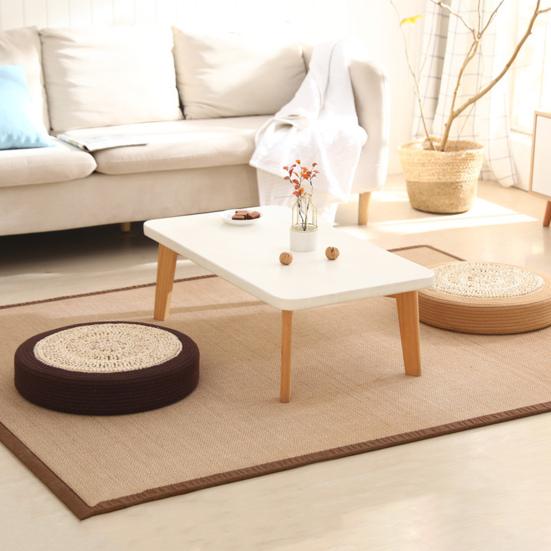Floor Seat Cushion Eco-friendly No Odor Friendly To Skin Hand-Woven Sitting Cushion Padded Room Floor Straw Mat