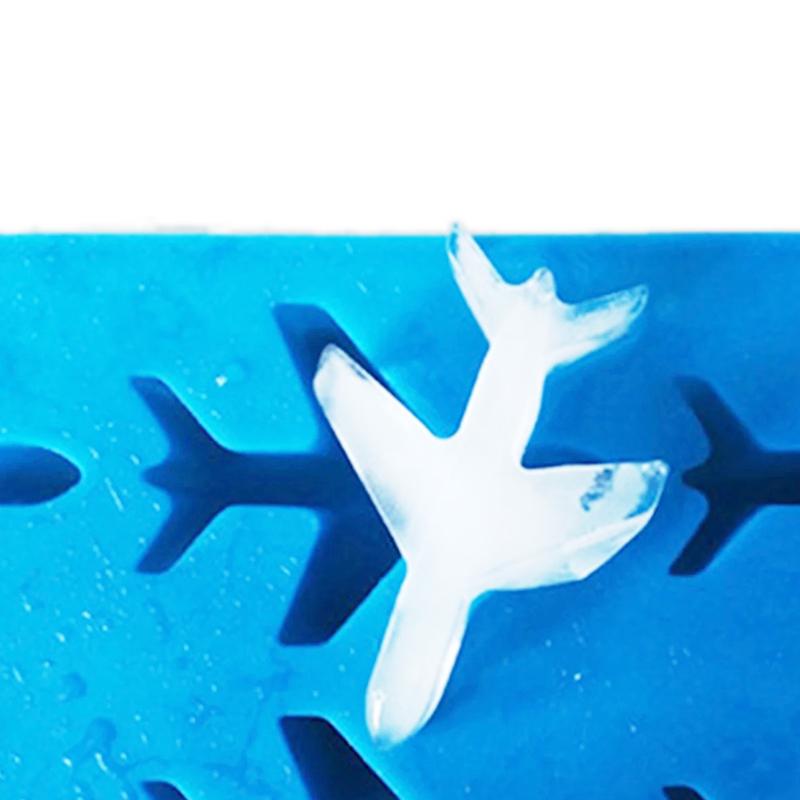 Silikon 3D Flugzeugform Eiswürfelkugelform Eiscremebereiter Schokoladenform