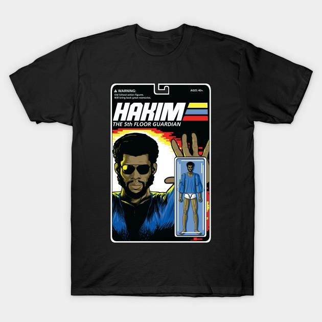 

Men Black Print T-shirt Hakim-Action Figure No-Cut Transfer Paper Print Cotton Tshirt S чёрный
