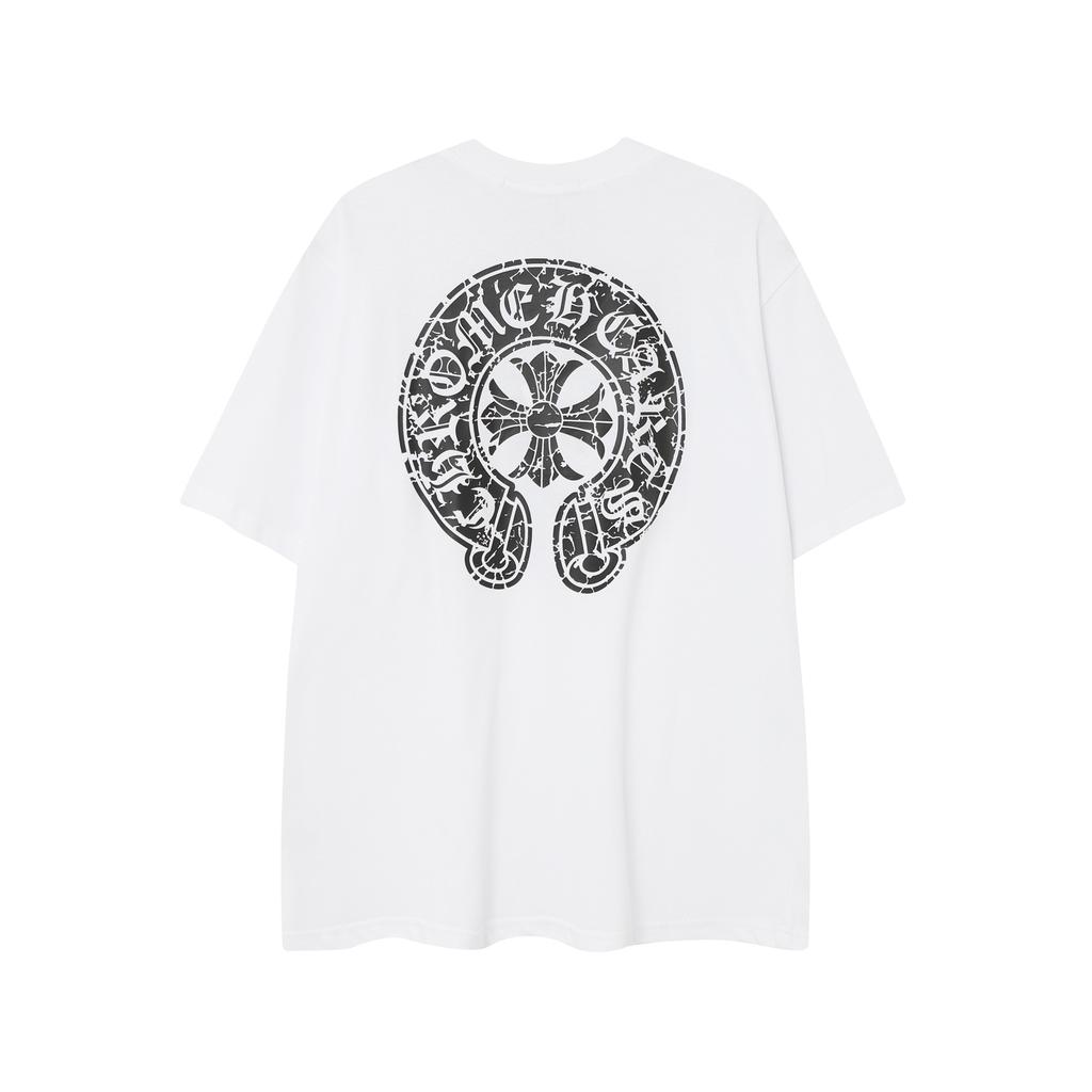 9987 CHROME HEARTS 2025 Sommer Neue Hochwertige Baumwolle Rundhals Lose Große Größe männer und frauen T-shirt Paar t-shirt