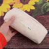 1PC Simple Solid Color Pencil Case Zipper Portable Stationery Storage Bag Outdoor Storage Student Back-to-School Supplies