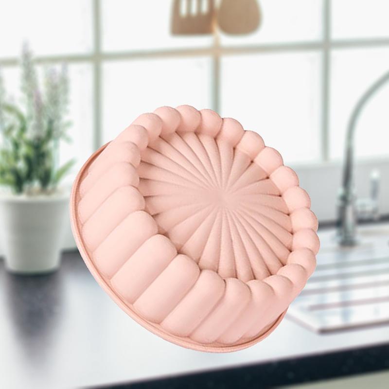 Silicone Sunflower Silhouette Cake Mold Round Diy Baking Molds Multi Purpose High Temperature Resistant Silicone Cake Mold Tools
