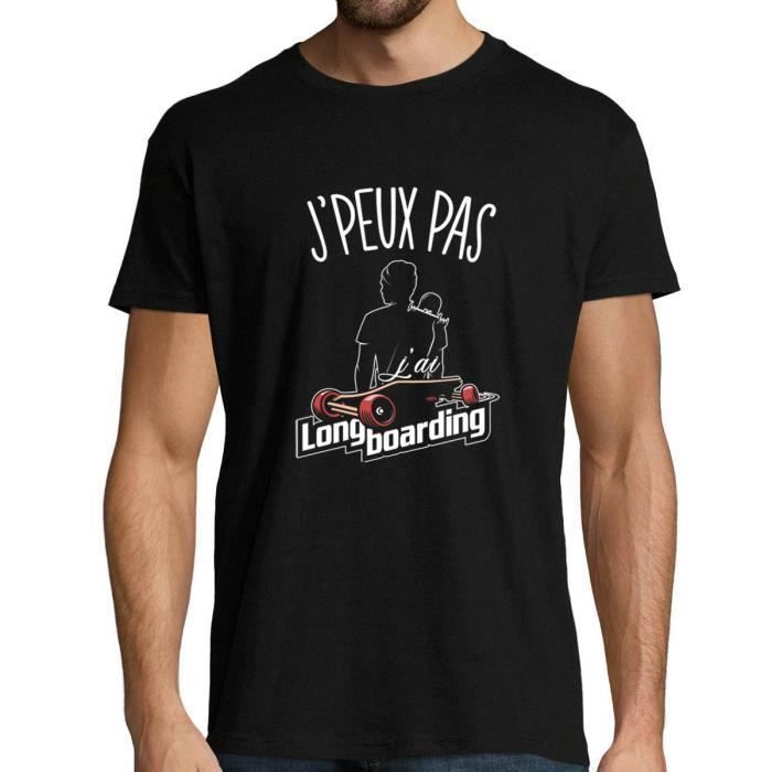 T-shirt Homme - Désolé Je peux pas - Noir - Coton - Manches courtes