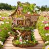 NEW Rowan's Treehouse DIY Wooden House Figurines Miniatures Kits With LED Lights Home Desk Decoration For Adult Handmade Gifts
