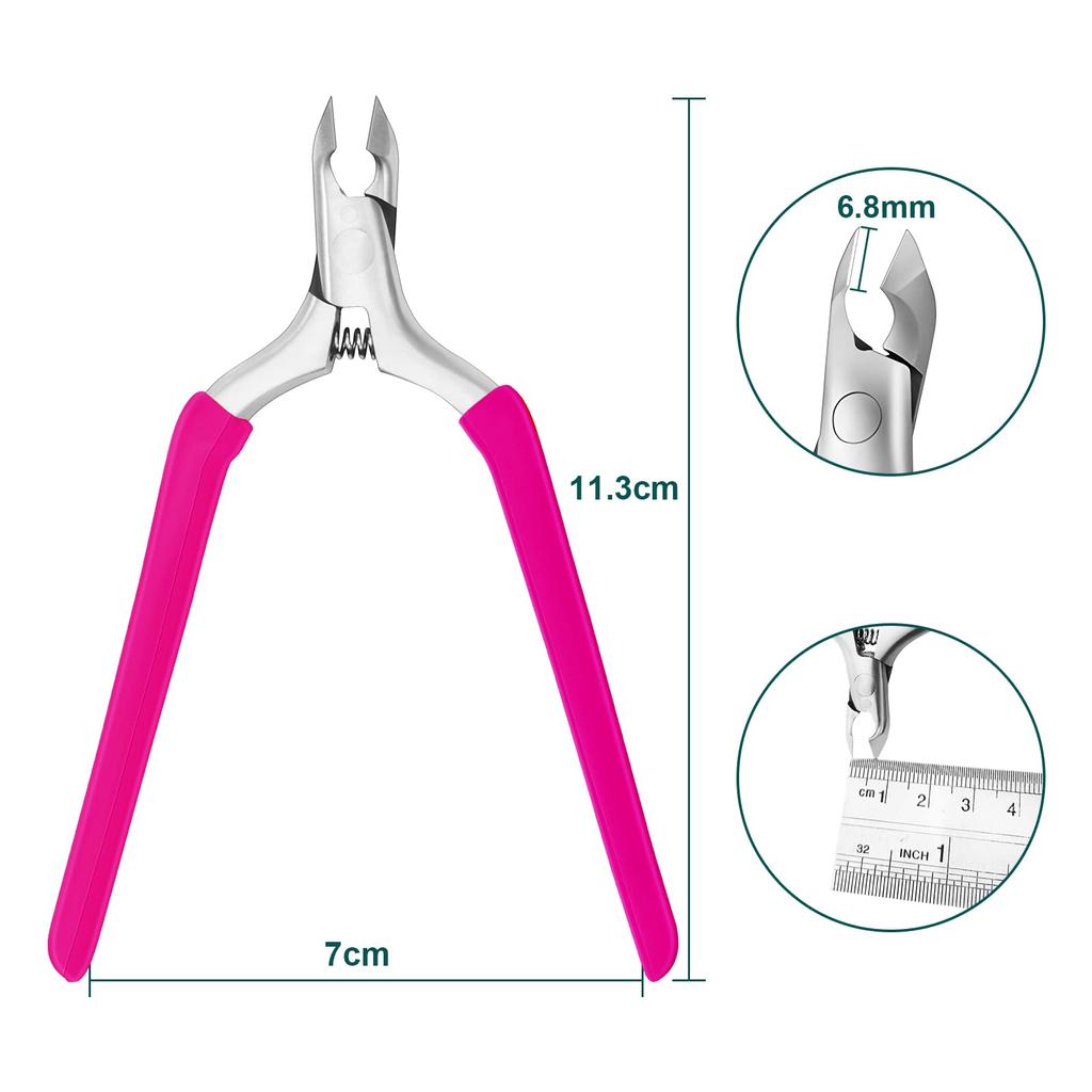 CGBE Cuticle Professional Cuticle Cuticle Nail Hangnail Nipper Nipper, Trimmer, Clipper, Nipper, (Rose)