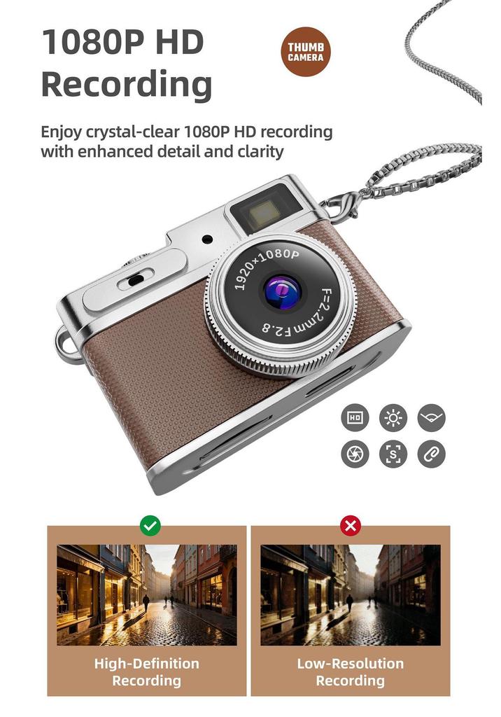 Mini G1 Thumb Camera: Compact Photography & Recording for Students and Parties