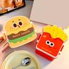Yousheng Lunch Box Hamburger Chip Shape Food Grade Safe Airtight Leak-Proof Food Container Office Lunch Freshness Preserving Lunch Box