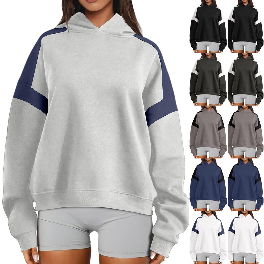 Moteabel, avslappet, komfortabel, rund hals, glidelås, langermet, varm genser for kvinner