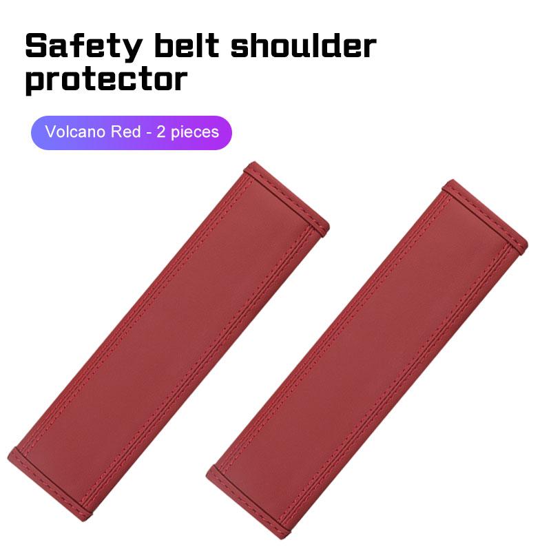 For BMW E38 E46 F15 E90 E92 E87 G20 G30 1 3 5 7 X1 Car Accessories 2Pcs Car Seat Belt Nappa Leather Safety Belt Shoulder Covers