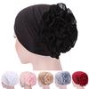 Women Flower Stretchy Turban Head Wrap Band Chemo Bandana Hijab Pleated Indian