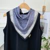 Cashew flower silk scarf new trend bag headscarf headband neck protector scarf scarf small shawl triangle scarf fart curtain
