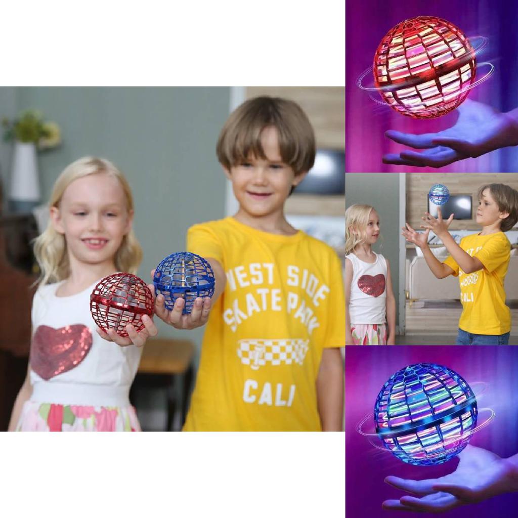 Ufo Magic Floating Ball Abs Material Usb Powered Spin Control Electric Blue Water Drop Edition