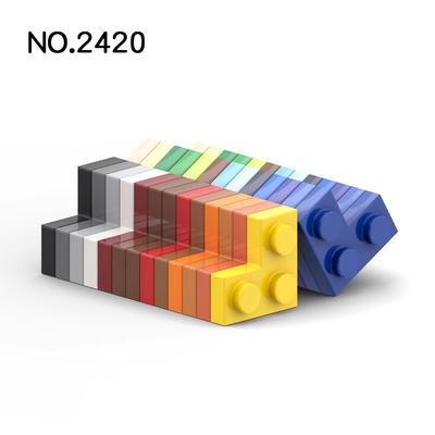 50Pcs MOC Parts 2420 Plate 2 X 2 Corner Compatible Bricks DIY Assmble Building Blocks Brain Toy Gift Particle Kid Puzzle