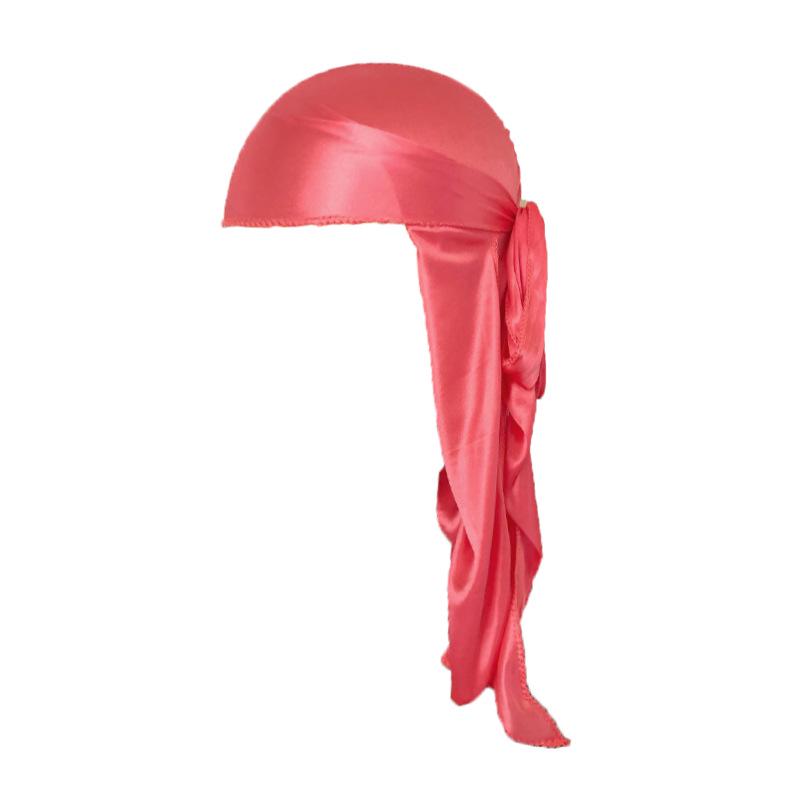 Silk-Style Elastic Knitted Long Tail Headscarf Turban