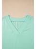 2026 Summer Women's Casual Solid Color V-Neck Short Sleeve Two-Piece Set with Pockets