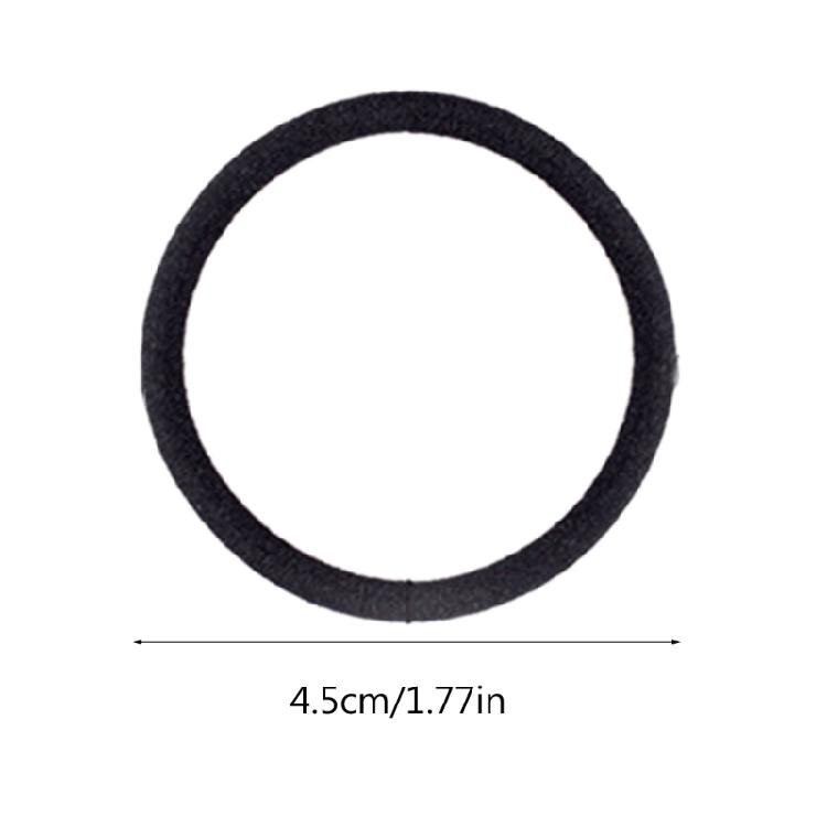 Pack of 100 Black Elastic Hair Bands, Secure Your Hair in Style Black Hair Tie