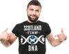 Schottland DNA T-Shirt: Schottische Nationalflagge T-Shirt