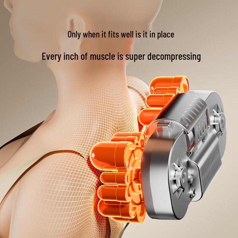 AUX Neck and Back Kneading Massage Pillow