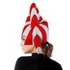 Holiday Party Hat Stripe Hat Mask Candy Cane Costume Christmas Elf Hat Christmas Candy Outfit Halloween Cosplay Costumes