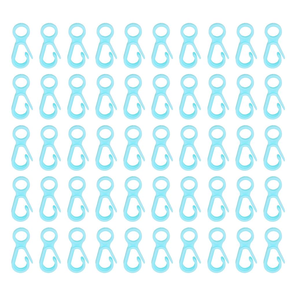 DIY Crafts Lobster Claw Clasps Lanyard Snap Hooks for Key Chain Ring Toy Chain AccessorySky Blue 50pcs