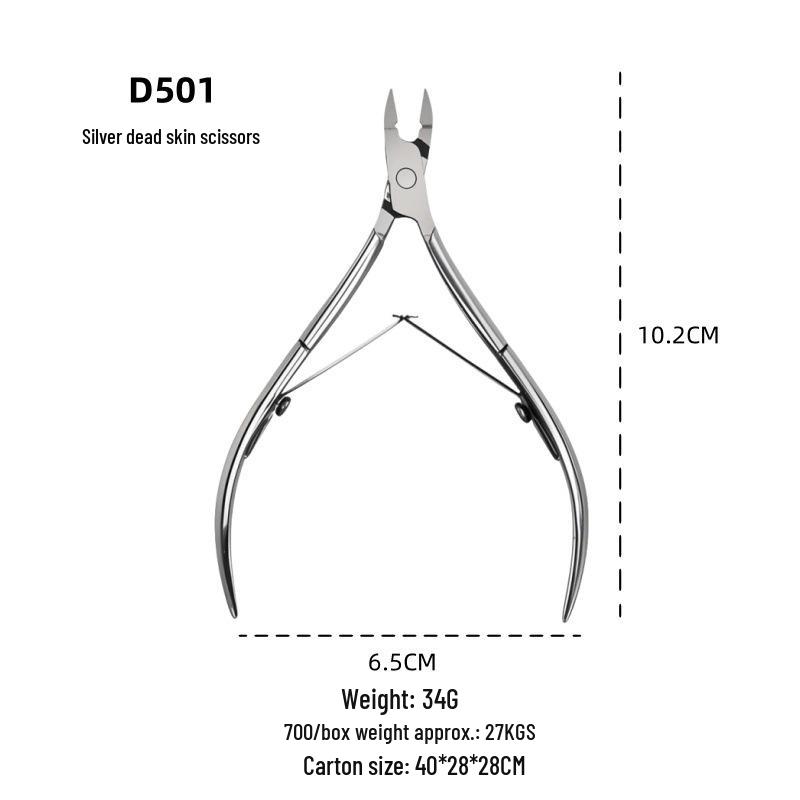 D501 Professional Cuticle Nipper: Advanced Nail Art, Callus & Cuticle Repair Tool