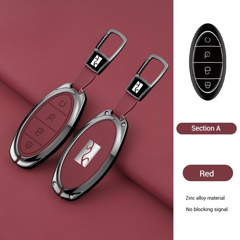

Zinc Alloy Key Case For Byd Yangwang U8 U9 Remote Protection Cover Bag Shell Keychain Key Ring Holder Fob Car Accessories