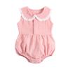 Summer Cotton Baby Bodysuit Newborn Cute Plaid Clothing for Baby Girls Sleeveless Princess Toddler Infant Bodysuits