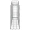 Vidaxl Kosze Gabionowe, 15 Szt, 200X30X80/100 Cm, Galwanizowane Żelazo