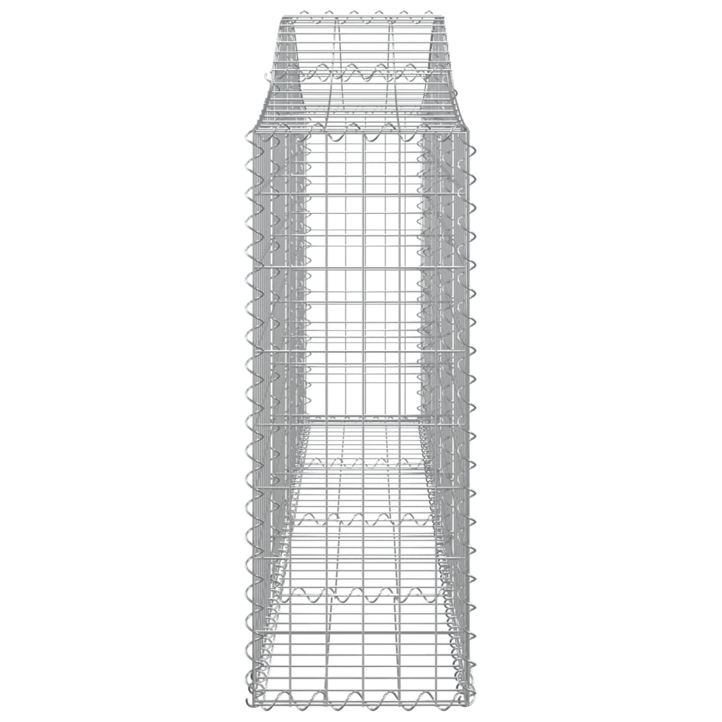 Vidaxl Kosze Gabionowe, 15 Szt, 200X30X80/100 Cm, Galwanizowane Żelazo