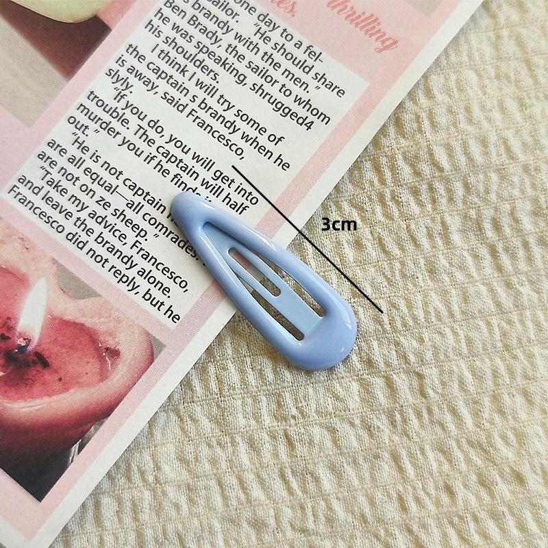 3cm Oil Drop Baby BB Clip Glossy Simple Cute Children's Small Non-Damaging Hair Clip Side Bangs Clip