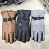 Men's thermal gloves outdoor skiing motorcycle electric vehicle riding gloves cycling fleece thicker