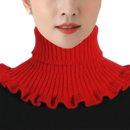 Scarf High-necked Skin-friendly Elastic Fiber Comfortable Women Neckwear for Winter