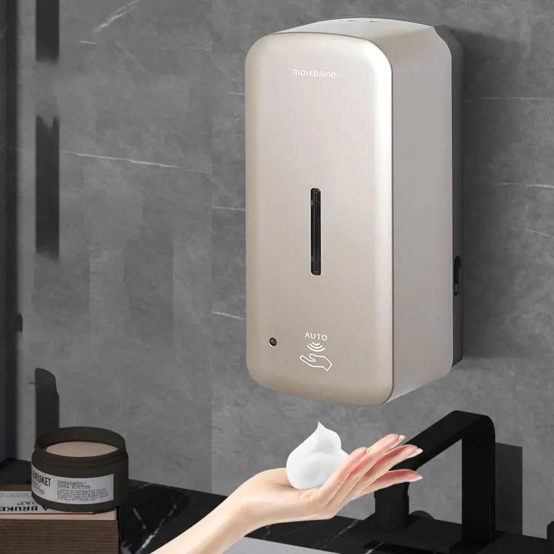 Inductive Automatic Soap Dispenser Wall Mounted Foam Hand Sanitizer Smart Soap Dispenser In Non Perforated Toilet Soap Dispenser
