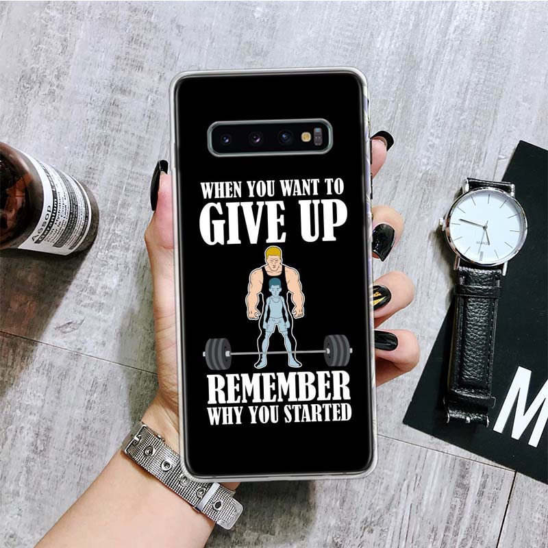 Bodybuilding Gym Fitness Phone Case For Samsung Galaxy S26 S25 Edge S24 S23 FE S22 Ultra S21 Plus S20 + Fundas Cover Coque Galax