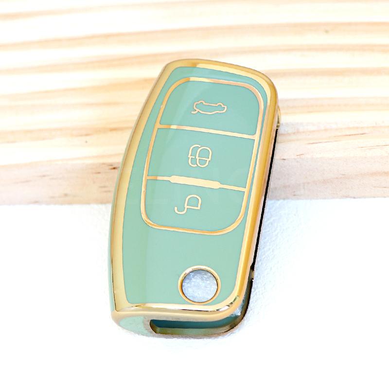 For Ford Focus 2 3 Mk3 Mk4 Fiesta Mk8 Mk3 Mk7 Puma Car Key Case Cover Mondeo Mk5 Mk4 Explorer Ecosport Kuga C Max Bronco Mustang