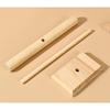 Elegant Multi-Level Wood Bangle Holder Jewelry Display Stand for Bracelets Beads Headbands Easy Assembly Vanity Organizer Rack