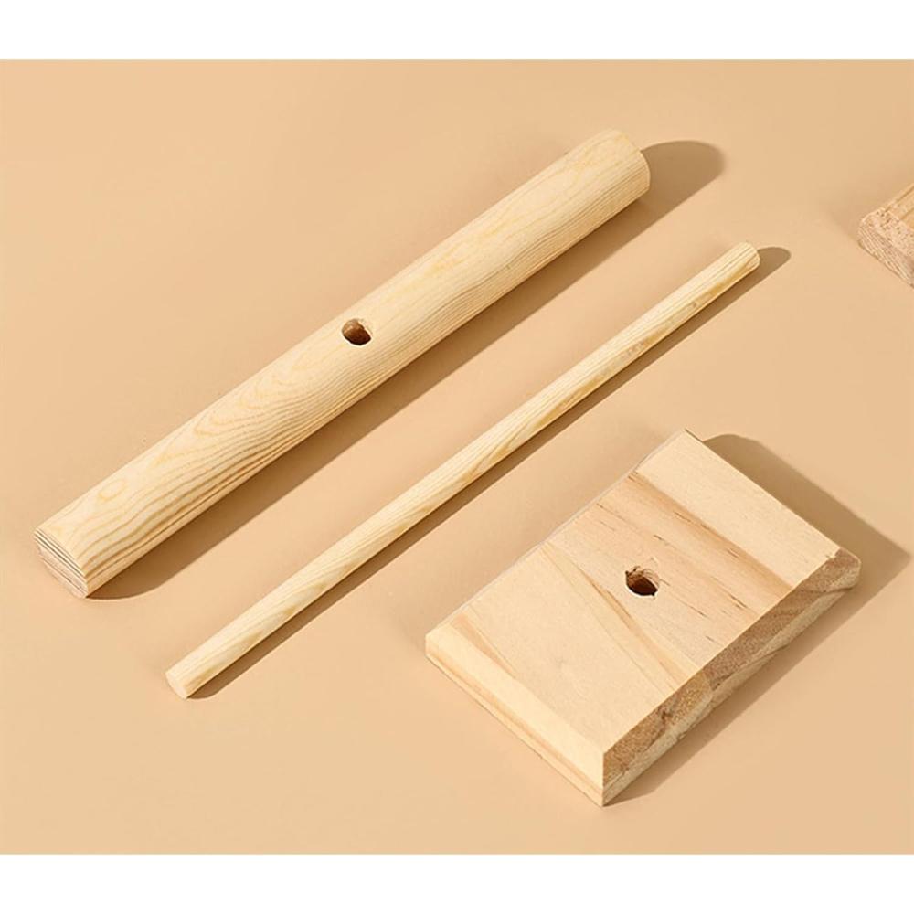 Elegant Multi-Level Wood Bangle Holder Jewelry Display Stand for Bracelets Beads Headbands Easy Assembly Vanity Organizer Rack