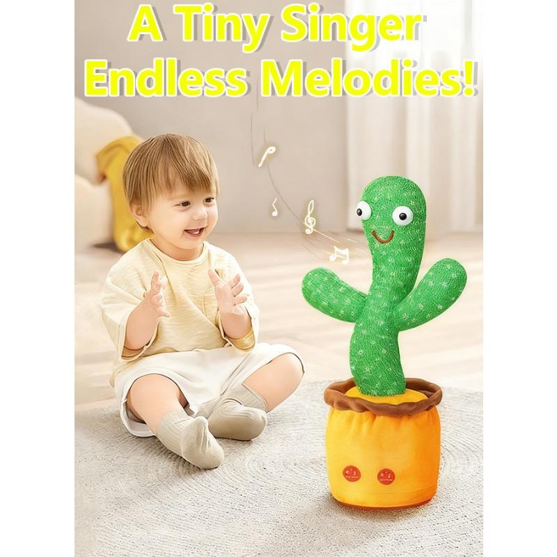 Talking Dancing Singing Cactus Plush | 120 Songs + Repeat + Luminous | Kids Gift